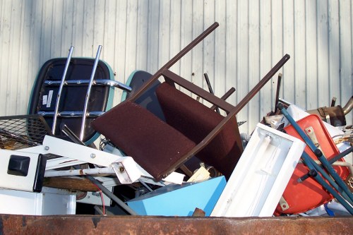 Professional team assessing garage space