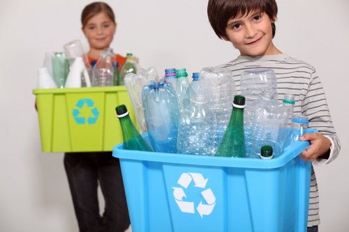 Professional waste collection team
